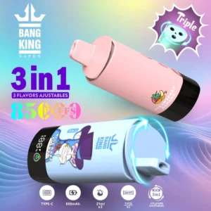 Bang King Triple 85000 3v1 jednorázová e-cigareta - 85000 ťahov, 3 príchute v jednom, pre Slovenských zákazníkov
