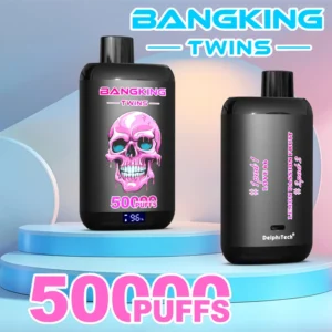 Bang King Twins 50K Puffs jednorazni e-cigareta, kompaktan dizajn za lako nošenje