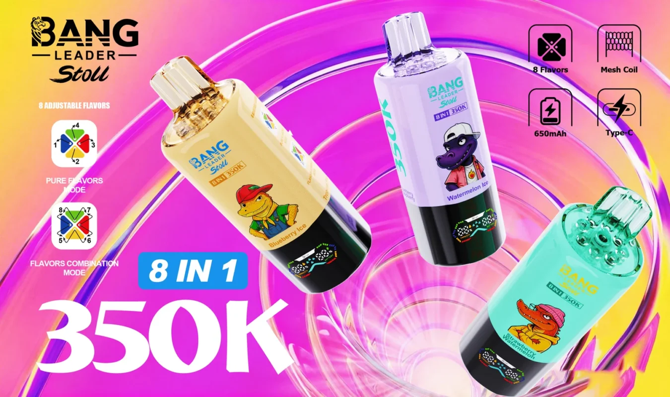 Bang Leader 350K Puffs 8IN1 – Dispozabilný vape s 8 príchuťami