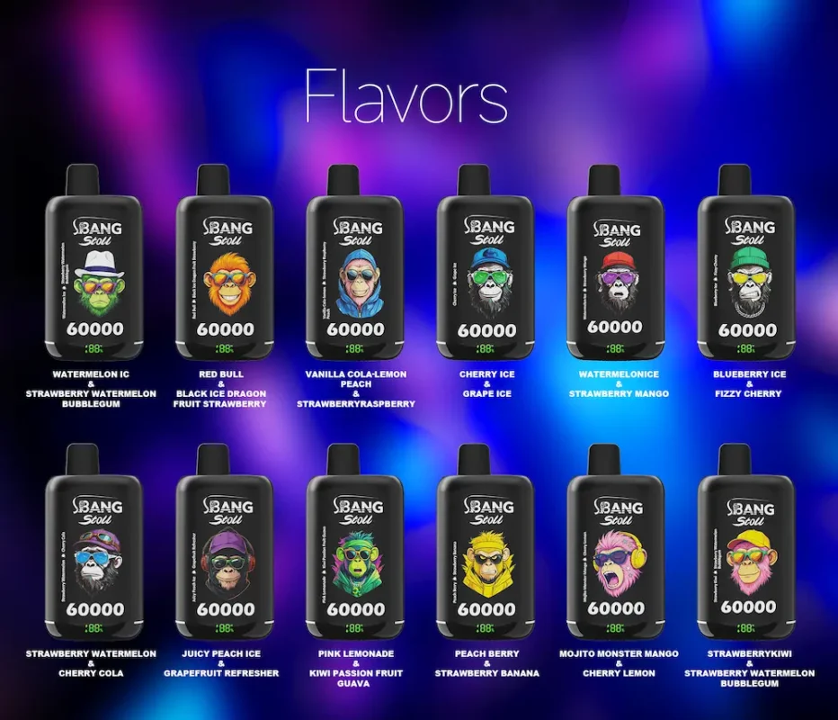 Bang Leader 60K Puffs Stou – Dispozabilný vape s 12 príchuťami